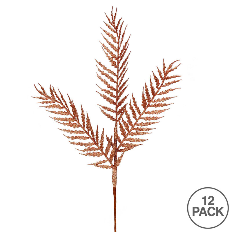 21'' Faux Fern Plant, Orange
