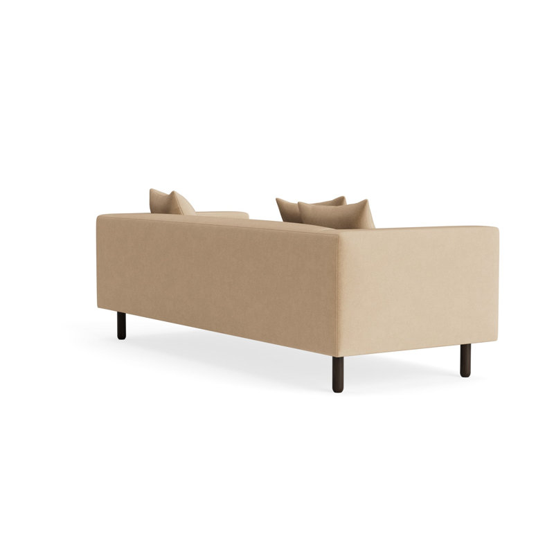  Sofa mono 82 po, Velours brun clair