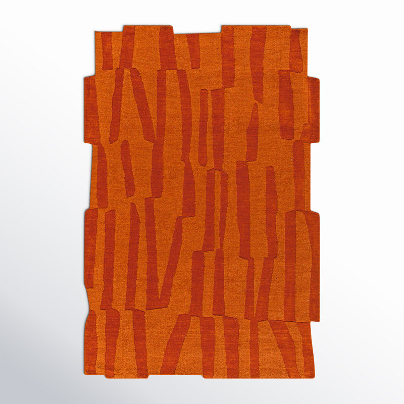 Loretto Hand Loomed Wool Abstract Indoor Rug, Novelty 2' x 3'