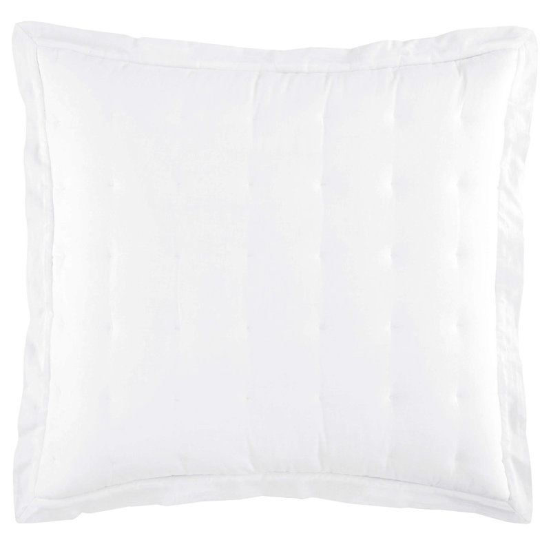 Cozy Cotton Puff Sham, King, White