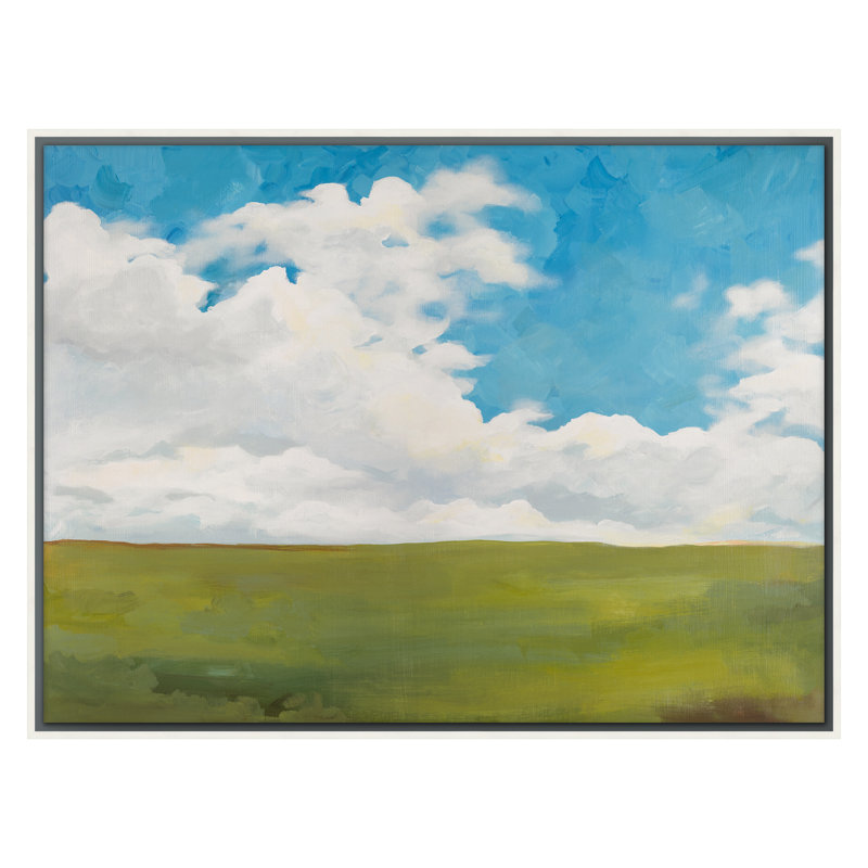 Landscape 2 Print by Natasha Marie, 30" H x 40" W x 2.63" D, White Framed