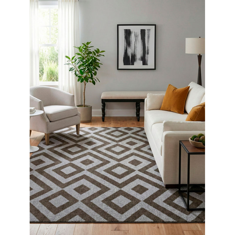 Urbano Geometric Indoor Rug, Rectangle 5' x 7'2"