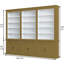 Bodee 240 cm H x 300 cm W Library Bookcase-1005911232