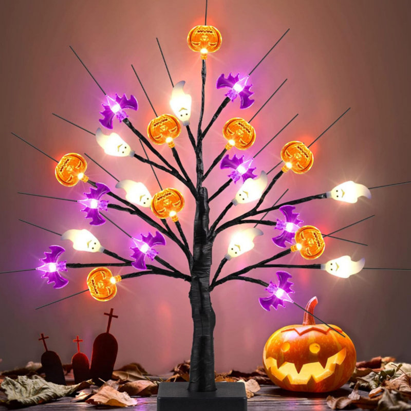 Lampe citrouille fantôme citrouille d'Halloween
