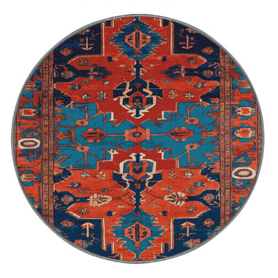 Tapis mauve lavable à la machine Tabriz