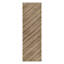 Vintage Turkish Runner, Beige-Brown With Diagonal Striped Design - Rug & Kilim