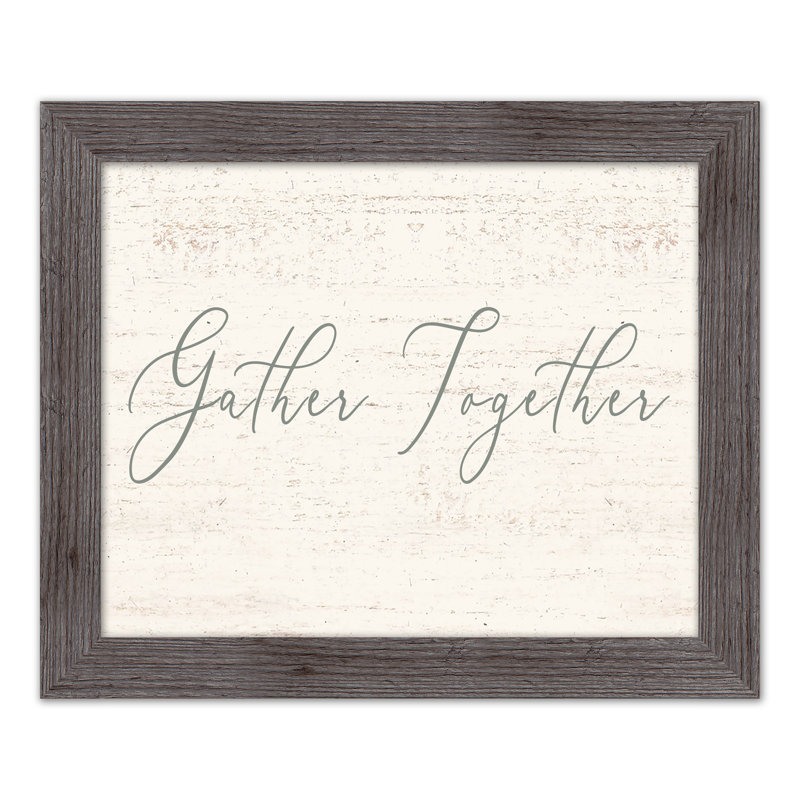 «Gather Together», reproduction encadrée, H 16 po x l 20 po x P 0,75 po