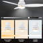 Ventilateurs de plafond encastrés intelligents à 3 pales avec lumière Alcides-1492615324-1540850257