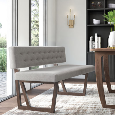 Mukai Polyester Upholstered Bench