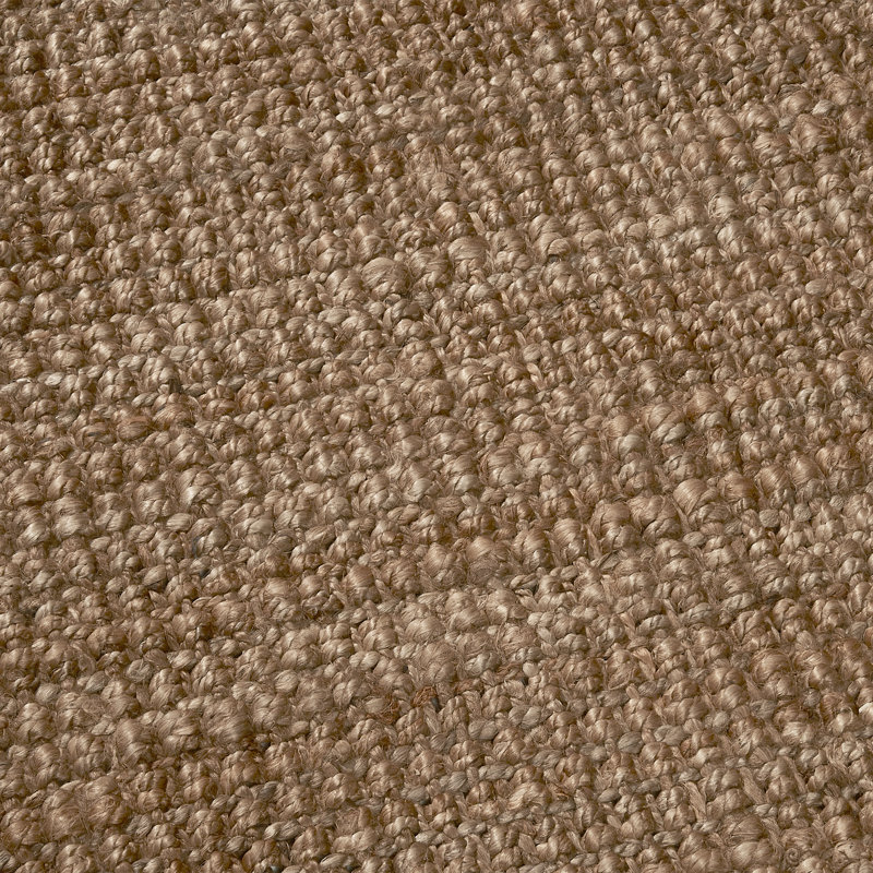 Solid Neutral Area Rug - Handwoven, Natural Fiber, Soft Underfoot - Jute - Bedroom Living Room Dining Room - Lassen Natural