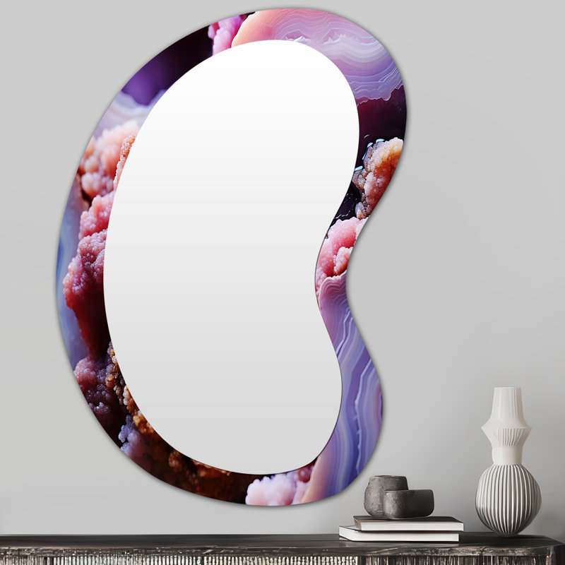 Geode Mauve améthyste Abysse, 31 po x 22 po