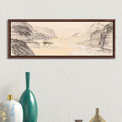 Nahal Nekarot by Itzu Rimmer - Panoramic Print on Canvas