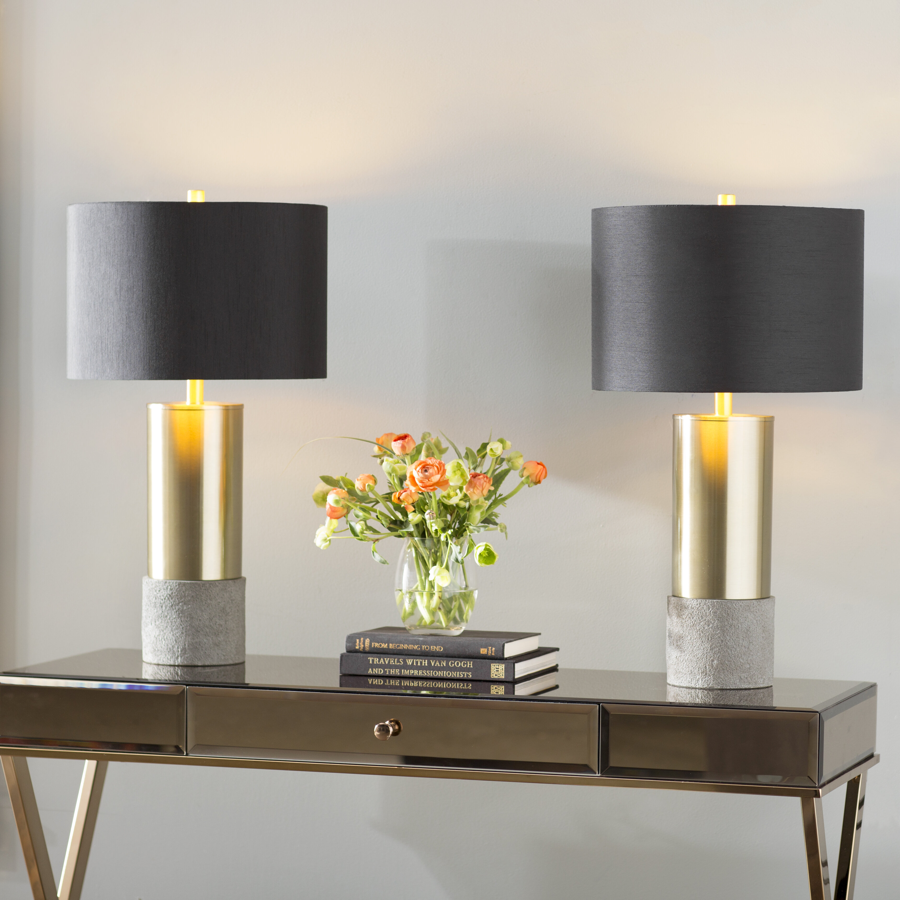 Kruiden Relatie reguleren Mercer41 Chandria Metal/Faux Concrete Table Lamp & Reviews | Wayfair