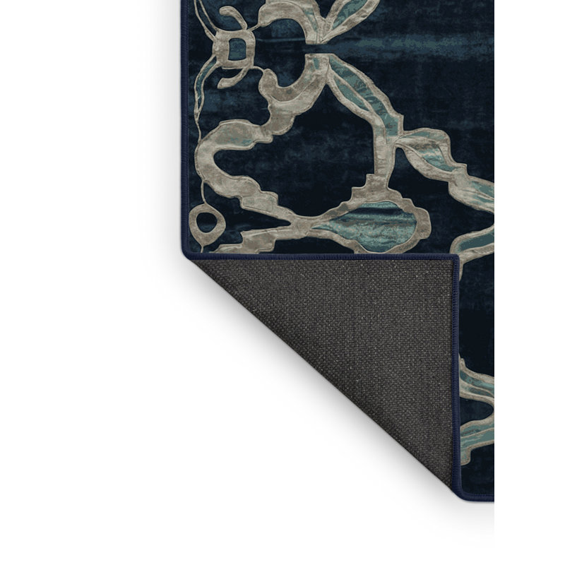 Silky Soft Plush Gray Area Rug, Round 4'