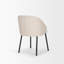 Chaise de salle à manger Jimmaron avec tissu gris et métal noir mat-963813549