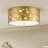 2-Light Star Cutout Flush Mount Ceiling Light