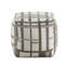 Pouf carré rembourré en tissu - antidérapant, H 16 po, limite de poids de 300 lb, capacité d'assise recouverte de plusieurs styles, conception multicolore