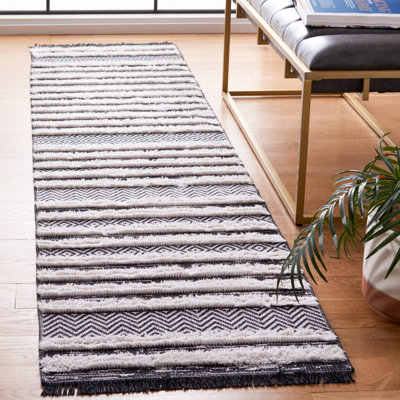 Tapis noir / ivoire Augustine 729