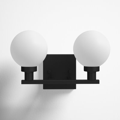 2 Light Frosted Dimmable Vanity Light
