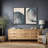 Tree Ring "Navy Blue Wood Stump Artwork, Simple Modern Rustic Wall Pictures, Framed Canvas Giclee Print 2 Pieces Wall Art Set" 16x24x2 pcs, 24x36x2 pcs-91068942-91068944-119385137