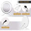 Demetrias Metal Round Floor Mirror
