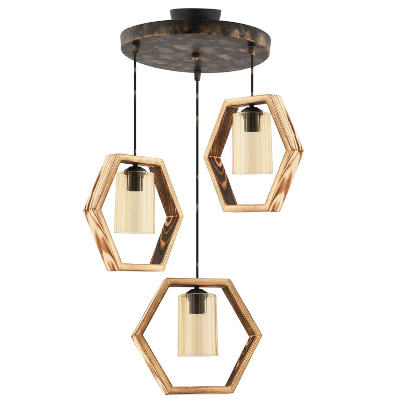 Lustre, Naturel, Rétro, Trois lumières