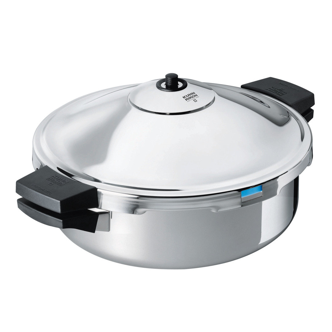 Kuhn Rikon Duromatic Hotel Stainless Steel Pressure Cooker for All Hobs, Side Grips