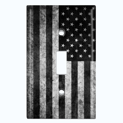Patterned 1 - Gang Toggle Light Switch Standard Wall Plate
