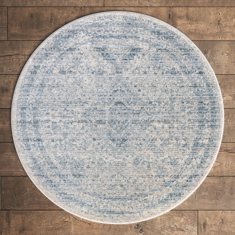 Menands Floral Indoor Rug, Round 3'10"