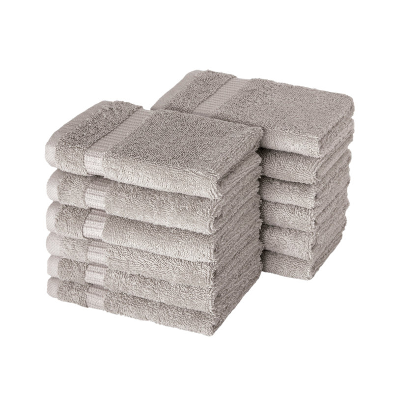 Antalya 100% Cotton Plush Washcloth, Rockridge