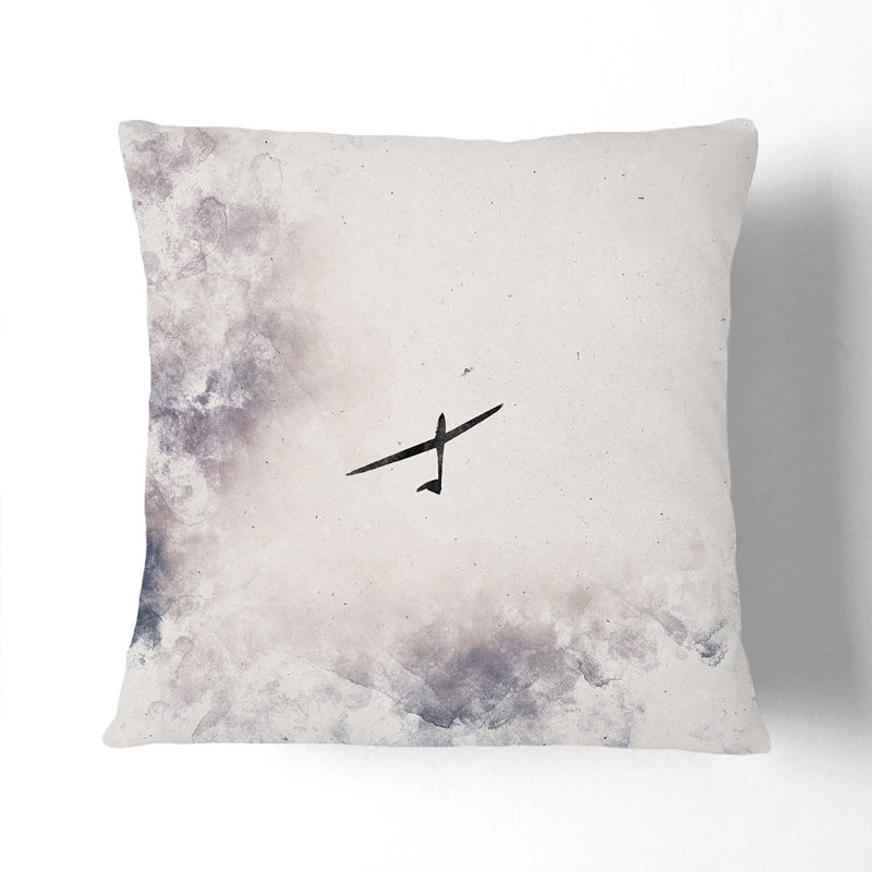 Square Throw Cushion, White, 55cm H x 55cm W x 20cm D