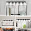 Applique murale moderne à 6 lumières pour salle de bain et miroir, design minimaliste élégant, écoénergétique, facile à installer