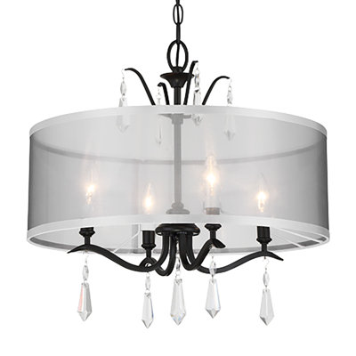 Vogan 4 - Light Dimmable Drum Chandelier