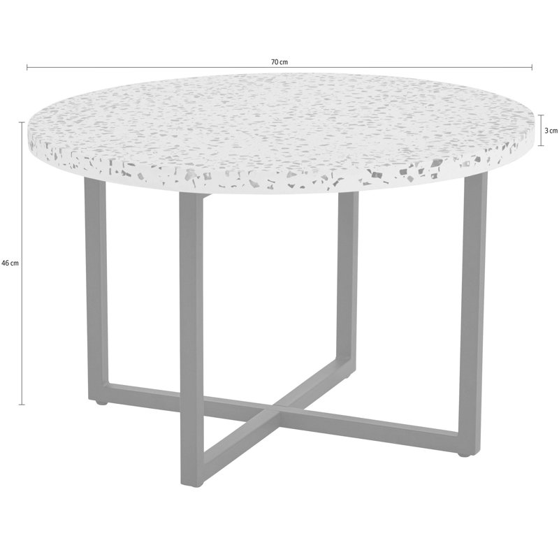Danniell Cross Legs End Table