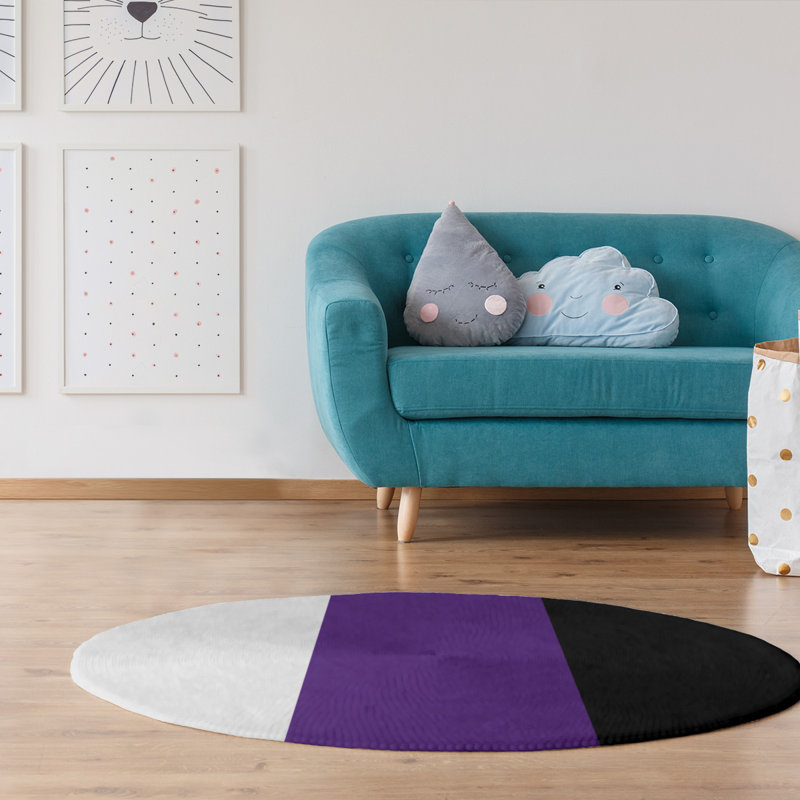 Chenille Indoor Rug, Round 5'
