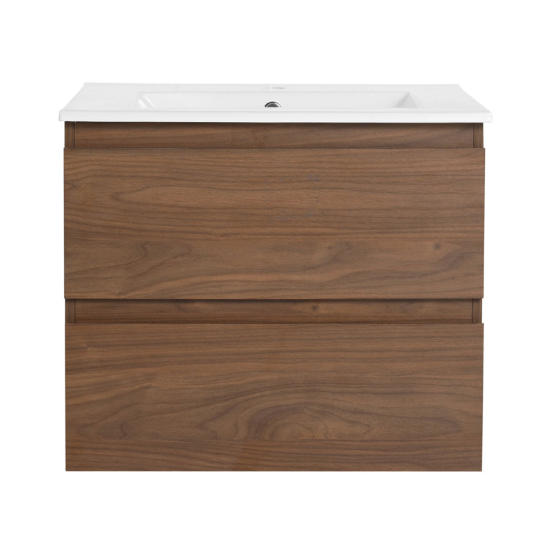 Base de meuble-lavabo simple 39 po 39 po 39 po, Chêne brun