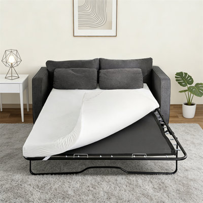 4 Inch Gel Green Tea Memory Foam Mattress Topper - Full/Queen Size, Breathable Jacquard Cover With Anti-Slip Bottom, Pressure-Relieving & High-Density Support For Optimal Sleep Comfort