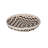 Mona Organic Wash Trays Set Of 3, White Black Bamboo Woven Patterns