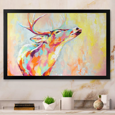 " Pastel Of Deer Portrait "