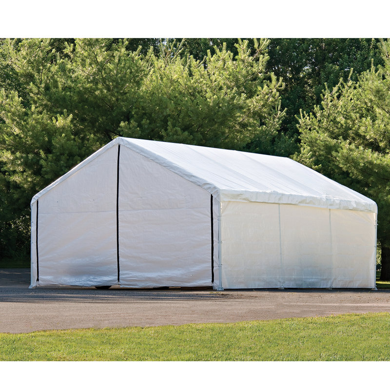 Ensemble d'abri pour auvent pour le Supermax 12 pi X 20 pi  (Cadre et pavillon vendus séparément), Blanc
