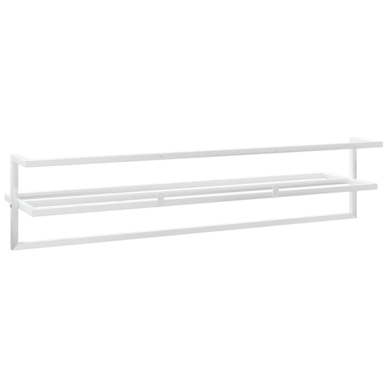 Brandarius Wall Towel Rack, White
