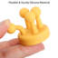 Ensemble de 5 porte-brosses à dents en silicone pour salle de bain-1246286855