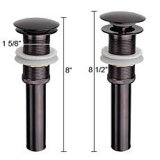 Vessel Touch Pop-Up Bathroom Sink Drain