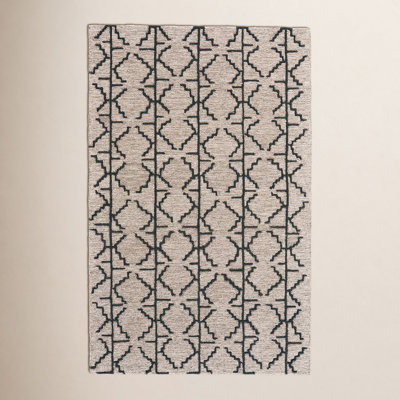Carlette Hand-Tufted Geometric Wool Rug