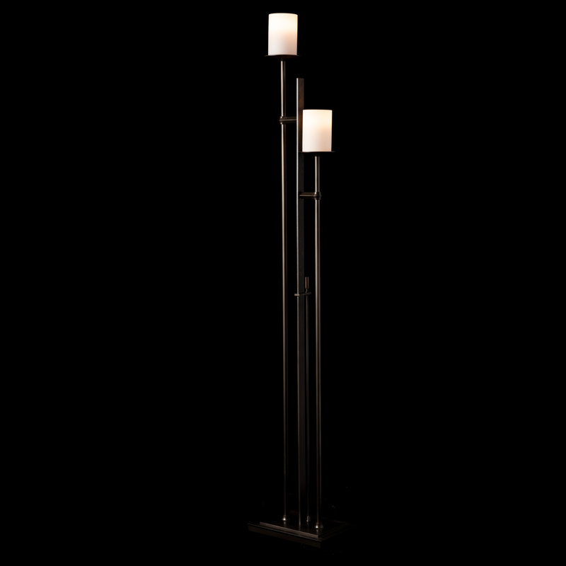 Rook 65.8" Floor Lamp, Dark Smoke, Opal