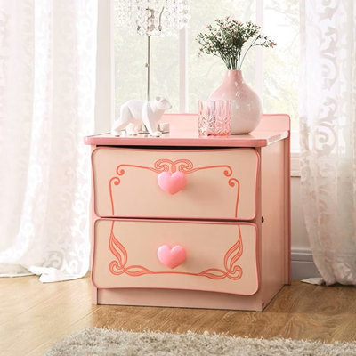 Table de chevet 2 tiroirs en bois
