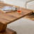Modern Minimalist Wood-Tone MDF Coffee Table Set (Square + Rectangular)Wood Colour,MDF Coffee Table,Wood-Coloured Textured Decal,Side Table.