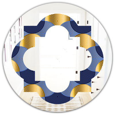 Miroir mural sans cadre Quatrefoil Luxury Waves