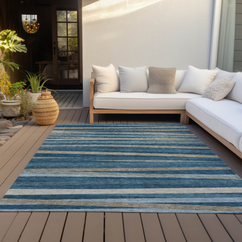  Machine Washable Indoor/Outdoor Chantille ACN997 Gray Area Rug, Rectangle 9' x 12'