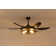 52-Inch Modern Black Ceiling Fan With Light And Remote Control (Bulb Not Included)